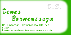 denes bornemissza business card